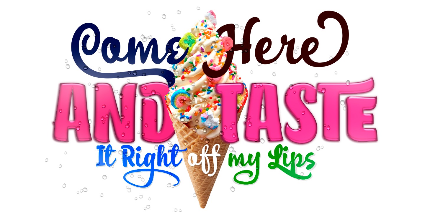 Пример шрифта Cherrypie #5